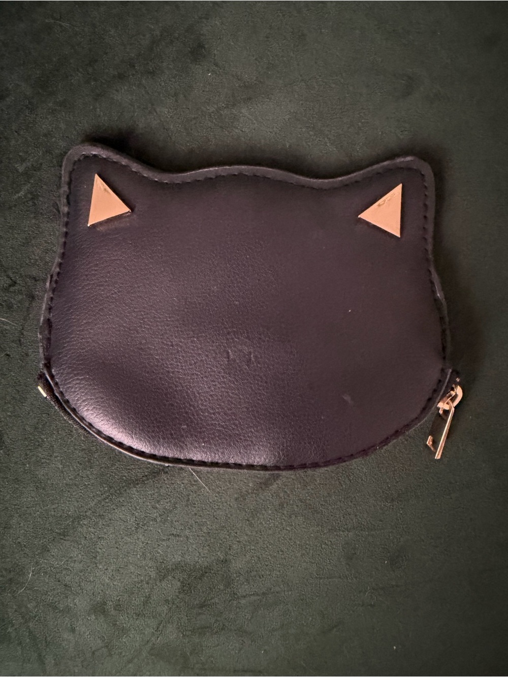 Forever 21 Vintage Black Cat-Shaped Accessory Pouch/Wallet